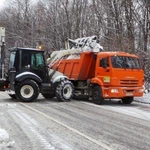 фото Уборка и вывоз снега техникой