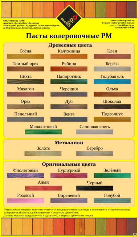 Фото Колеровочная паста РМ Вектор ПРО, тара 50 мл