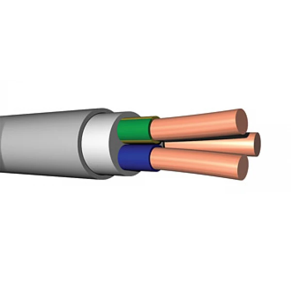 Фото Кабель NYM силовой 3х2.5 кв.мм медный 0,66 кВ с ПВХ изоляцией с заполнением