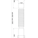 фото Cифон гофрированный удлиненный 1 1/2"*40/50 G116