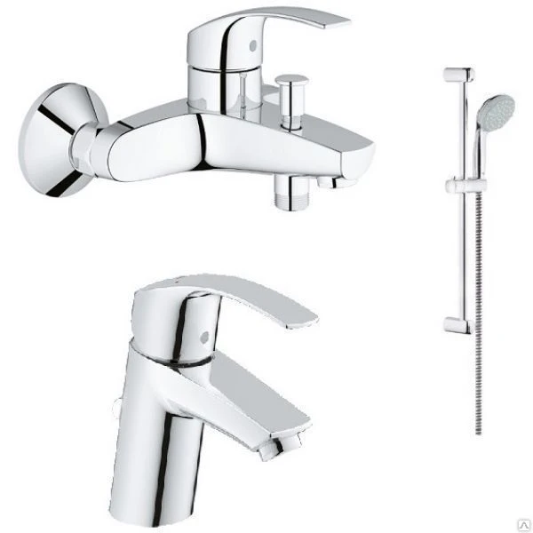 Фото Комплект смесителей (3 в 1) Grohe Eurosmart New 124446 Grohe