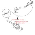 фото 811/10091 Pin axle pivot. Запчасти JCB в наличии и под заказ.