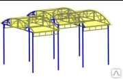 Фото Теневой навес под бетонирование Размер: 6200х4600х3300
в
