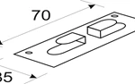 фото Подсистема - Кляммер боковой 70х35х10 (8мм) S-1.2мм