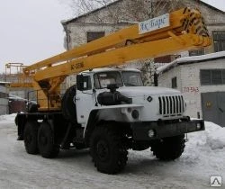 Фото Автогидроподъемник ВС-22.05 Э.И. на шасси УРАЛ-4320 (6х6) (трехколен.)