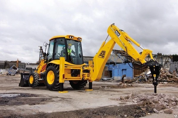 Фото Аренда экскаватора JCB-гидромолот, м/час