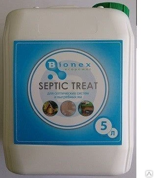 Фото Биопрепарат Bionex Septic Treat для очистки сточных вод, выгребных ям 5л