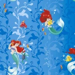 фото Обои виниловые на флизелиновой основе Disney The Little Mermaid 10*1,06м E-D-004 Erismann