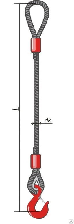 Фото Строп канатный одноветвевой (1СК).