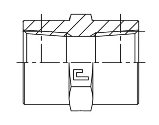 Фото 301502 - Фитинг-соединитель с внутр. резьбой NPT, NPT1/4" - NPT1/4", 350 бар