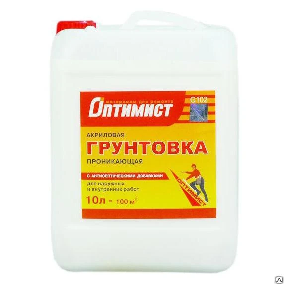 Фото Грунтовка Оптимист проникающая, 10л