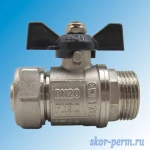 Фото №3 Кран для металлопластиковых труб 20х3/4&quot; AQUALINK Ц-НР