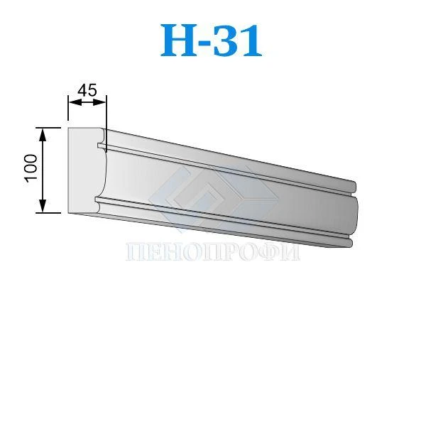 Фото Фасадные наличники из пенопласта (пенополистирола) Н-31, ПСБ-С-25Ф. Фасадный декор из пенопласта