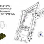 фото Гидравлический соединитель тройной 18*18*18 12L 24KT18/18/18 для погрузчика Metal-Fach Вепрь Т219