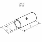 Фото №3 Гильза соединительная (СГ L-15мм) 0.5-1.5кв.мм (BN1.25) REXANT 08-0712