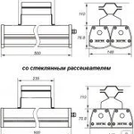 фото Кронштейн под консольные светильники K1-1.0-1.0-X4/0-X6