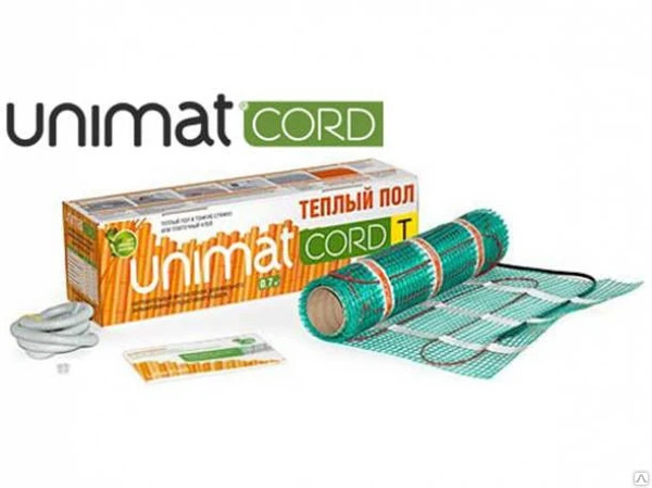 Фото Комплект теплого пола Unimat CORD T 200-0,5-0,7