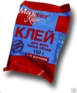 Фото Клей обойный Master Klein &quot;ДЛЯ ВСЕХ ТИПОВ ОБОЕВ&quot; 5-6 рулонов уп. 150 г