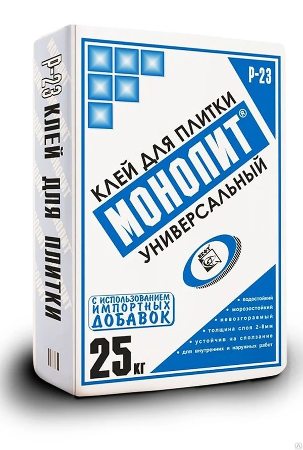 Фото Универсальный плиточный клей Монолит