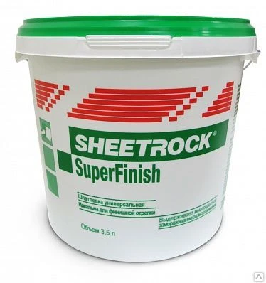 Фото Шпатлевка SHEETROCK SUPER FINISH 5,6кг/3,5л