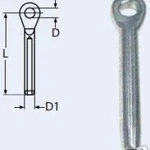 фото Наконечник для троса 3мм (ушко ф 6,5) нерж. сталь А4