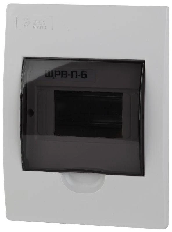 Фото Бокс ЩРВ-П-6 мод. встраив. пластик IP41 SIMPLE NO-box_simple-plastic_6_flush ЭРА Б0041510