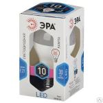 фото ЭРА LED smd A60-10w Е27 (хол) светодиодные лампы