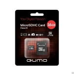 фото Карта памяти microSDHC Qumo 16GB Class 10 (с адаптером SD)