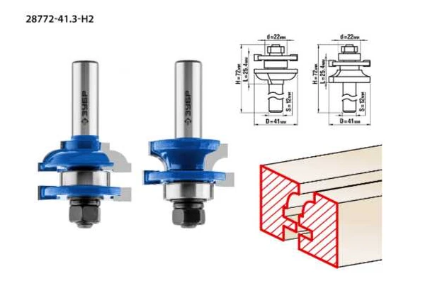 Фото Фрезы рамочные набор Зубр 28772-41.3-H2