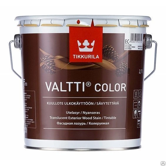 Фото Тиккурила Tikkurila Антисептик VALTI COLOR EC 2.7л