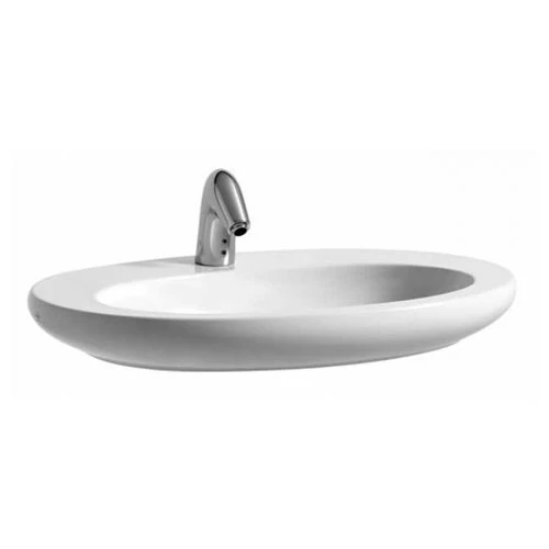 Фото Раковина полувстраиваемая Laufen IL Bagno Alessi 75x52 8.1897.2.400.104.1