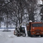 фото Вывозим снег своей техникой, МТЗ 82