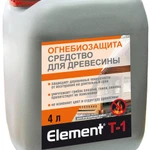 фото Element Т-1  ОГНЕБИОЗАЩИТА Защита дерева от возгорания и биопоражений 4л