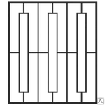 фото Кованая решетка оконная Р-4