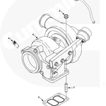 фото Турбина Cummins серии C,L Holset HY40W 4038990 4089918 4039031