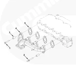 фото Прокладка выпускного коллектора Cummins ISF ISBe 3955339 5266422