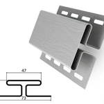 Фото №2 Н-профиль соединительный для винилового сайдинга 3000мм, ванильный Grand Line