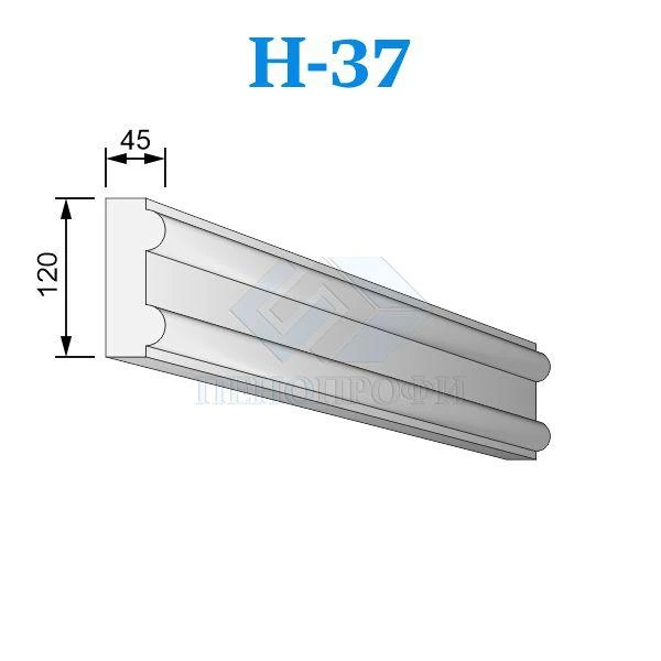 Фото Фасадные наличники из пенопласта (пенополистирола) Н-37, ПСБ-С-25Ф. Фасадный декор из пенопласта