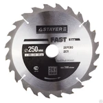 фото Диск пильный по дереву STAYER MASTER FAST-Line 3680-250-32-24 
250х32 24Т S