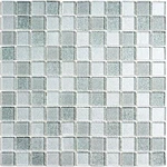 фото Мозаика BONAPARTE Shine Silver 300х300 стеклянная