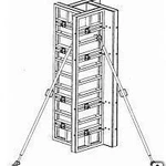 фото Опалубка колонн на универсальных щитах