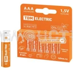 фото Элемент питания LR03 AAA Alkaline 1,5V PAK-8 TDM (цена за 8ШТ) П