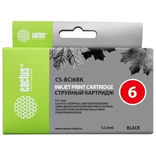 Фото Картридж cactus CS-BCI6BK