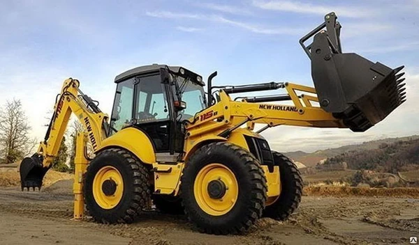 Фото New Holland B115B Экскаватор-погрузчик 112л.с. Крабовый ход НОВЫЙ.