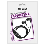 фото Гарнитура мобильная Krutoff HF-Q1 черные (пакет)  (09610)