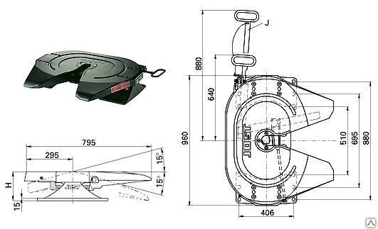 Фото Седельно сцепное устройство ССУ JOST JSK37C150