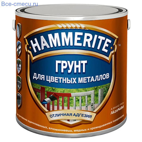 Фото HAMMERITE SPECIAL METALS PRIMER ГРУНТ АНТИКОРРОЗИЙНЫЙ КРАСНЫЙ ДЛЯ ПОВЕРХНОСТЕЙ ИЗ ЦВЕТНЫХ МЕТАЛЛОВ Хаммерайт