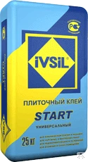 Фото Плиточный клей универсальный IVSIL START / ИВСИЛ СТАРТ