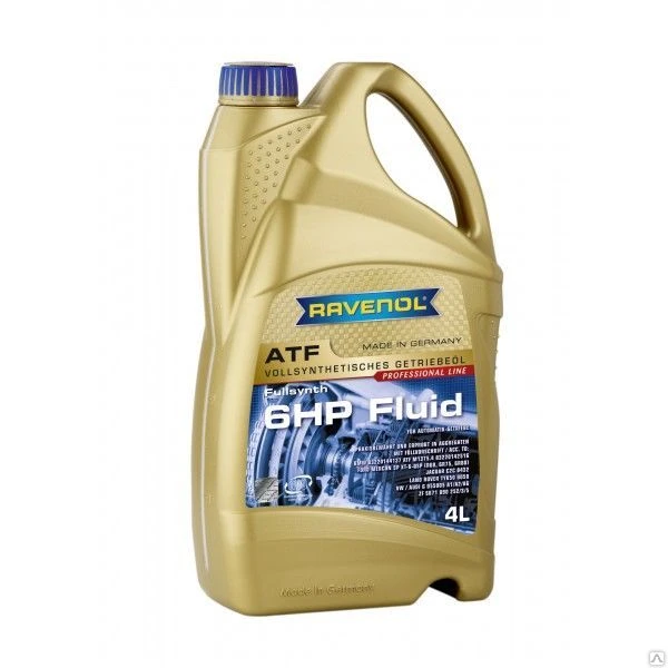 Фото Синтетическая трансмиссионная гидрав. жидкость Ravenol ATF 6 HP Fluid 4л.