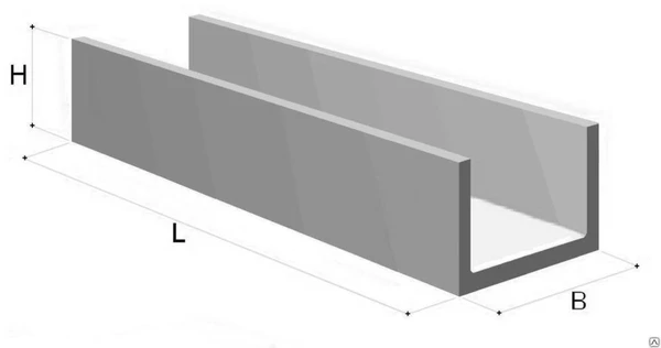 Фото Лоток канальный железобетонный